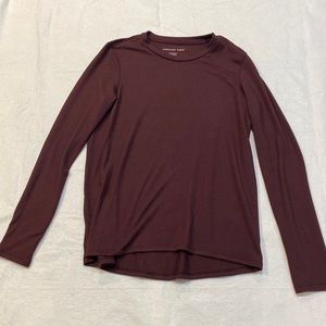American Eagle Women’s XS Maroon Long Sleeve Shirt